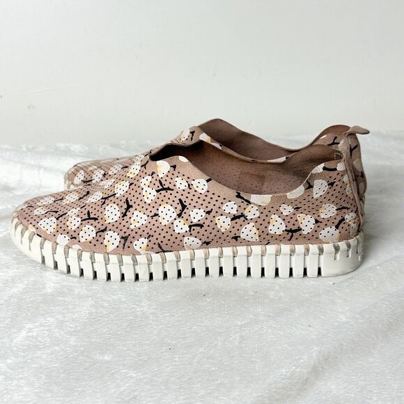 Ilse Jacobsen Women's Sz 38 Adobe Rose Tulip Floral 139 Slip On Loafers Shoe - Picture 8 of 14